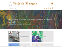 Tablet Screenshot of musee-orangerie.fr